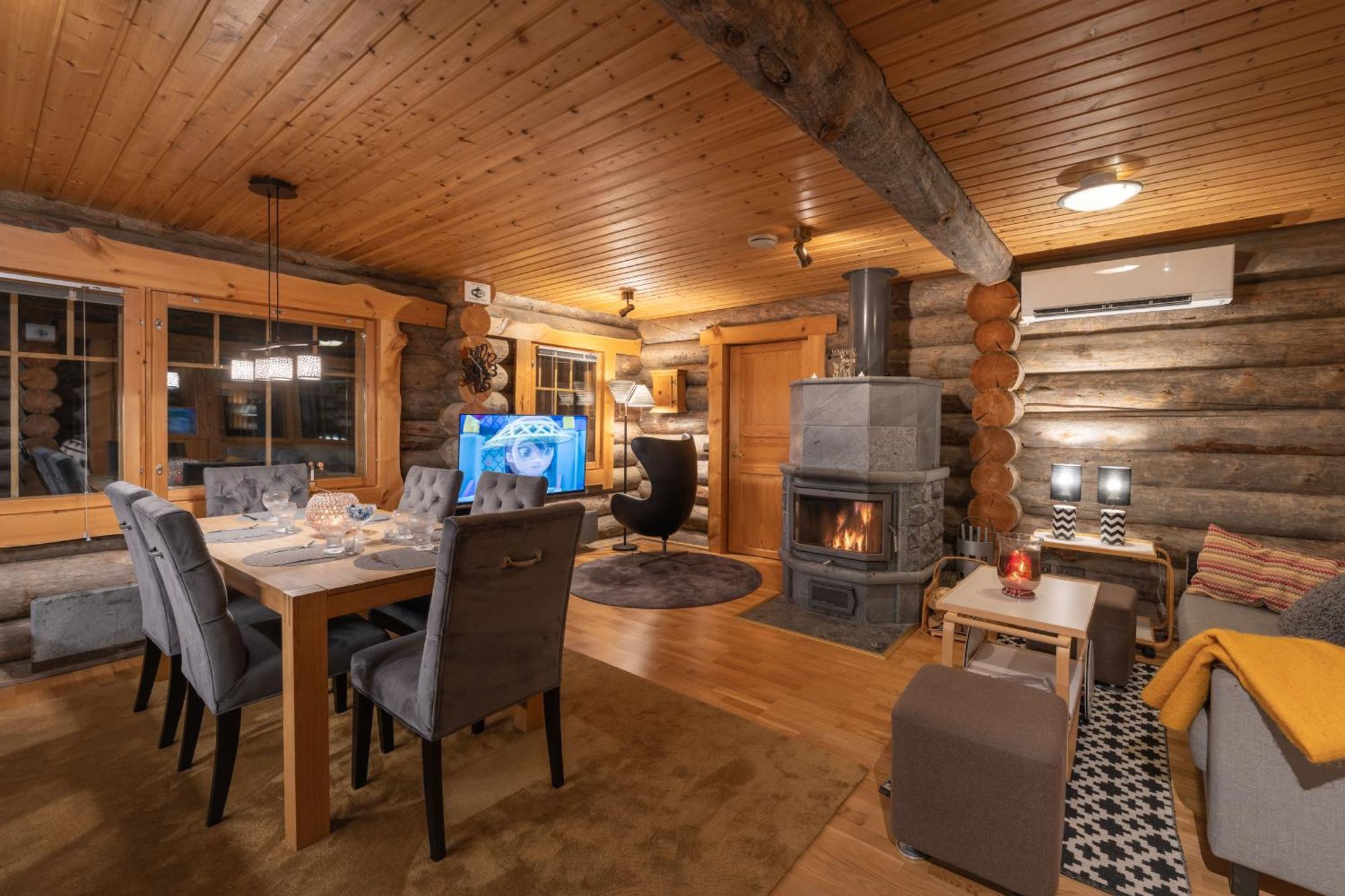 Kuukkeli Log Houses Villa Aurora "Pupula" Saariselkä Exterior foto